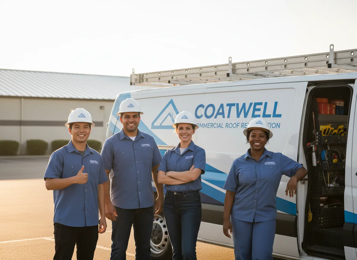 Commercial roof coating company in Disney, OK
